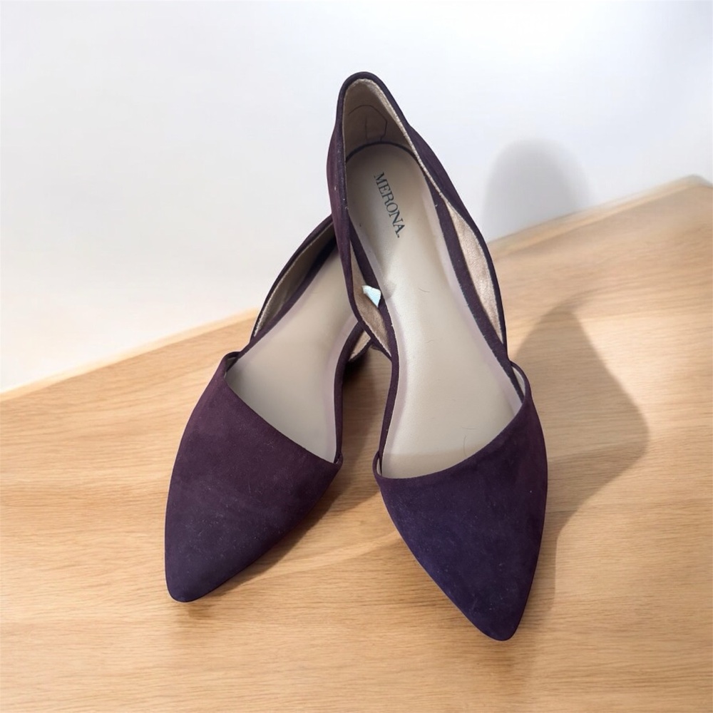 Merona Women's Dark Purple/Burgundy Flats - Picture 2 of 4